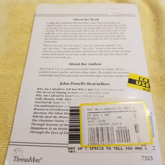 Why am I afraid to tell you who I am paperback book - Picture 2 of 4